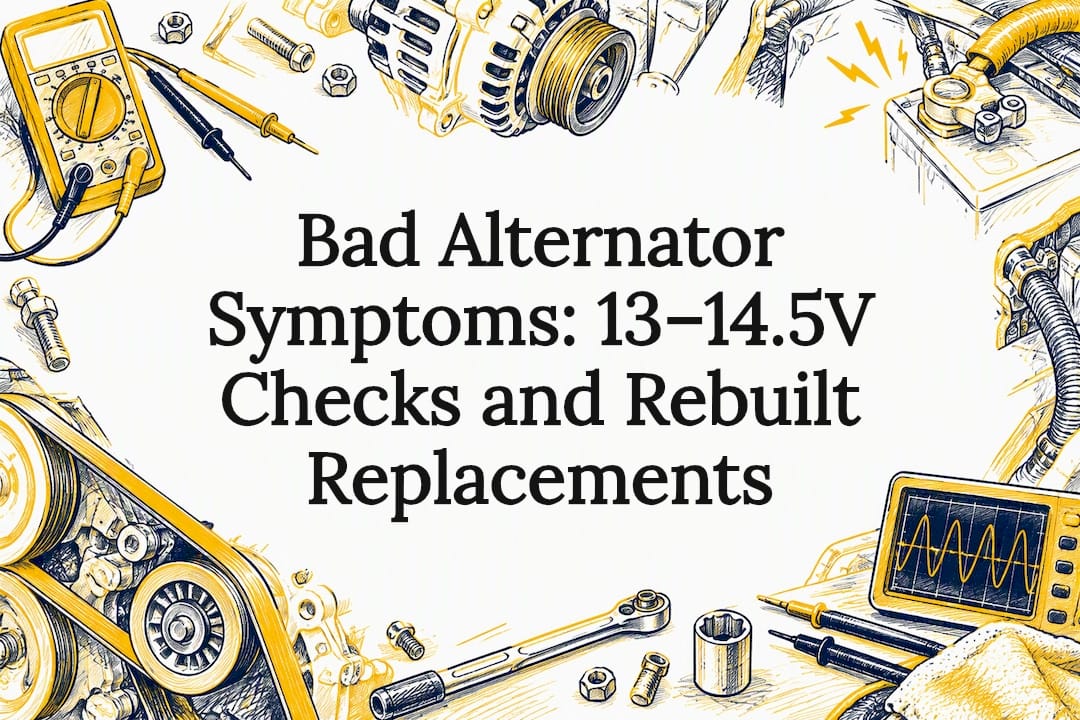 Bad Alternator Symptoms: 13–14.5V Checks and Rebuilt Replacements